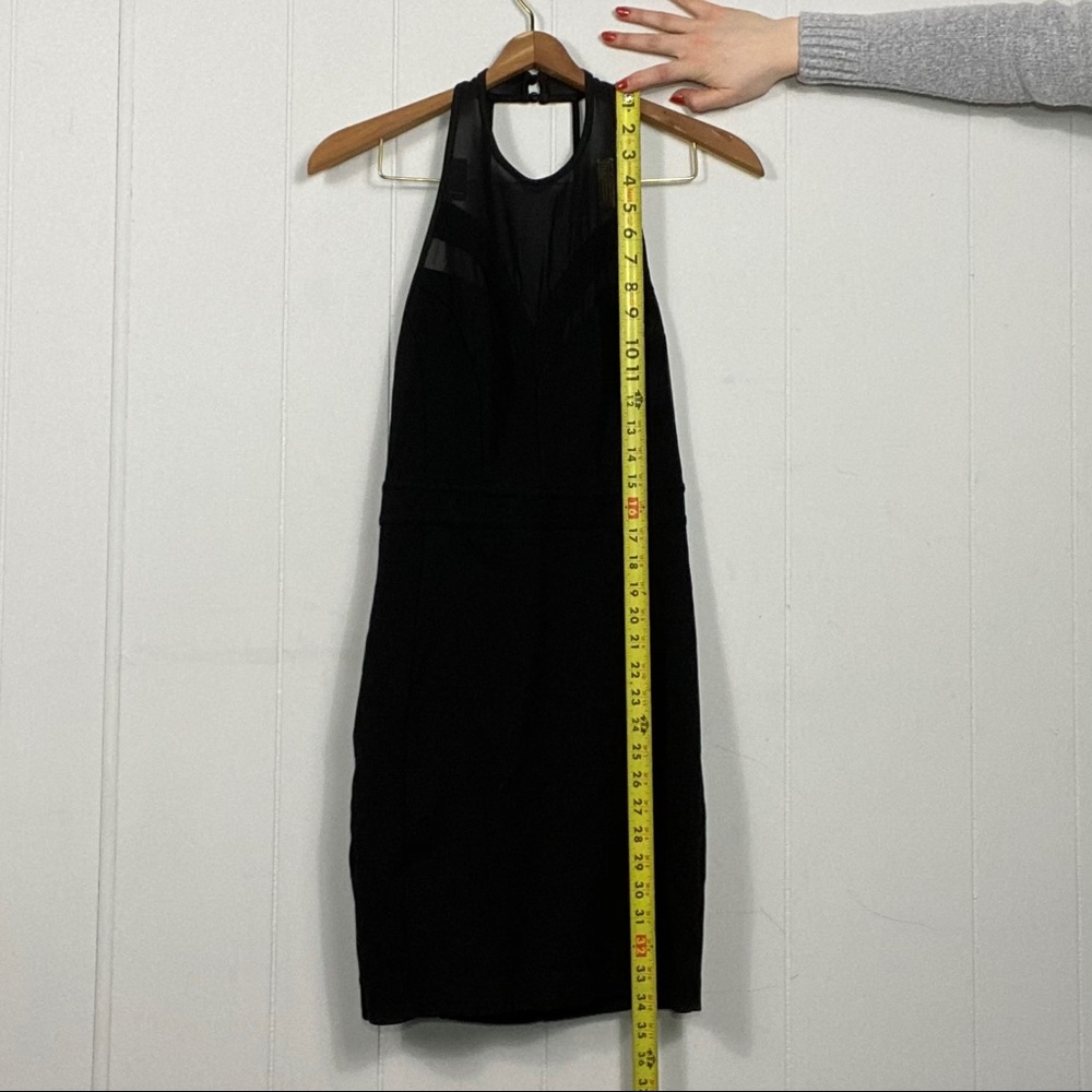 DYNAMITE Mesh Halter Tight Mini Dress - Picture 7 of 9